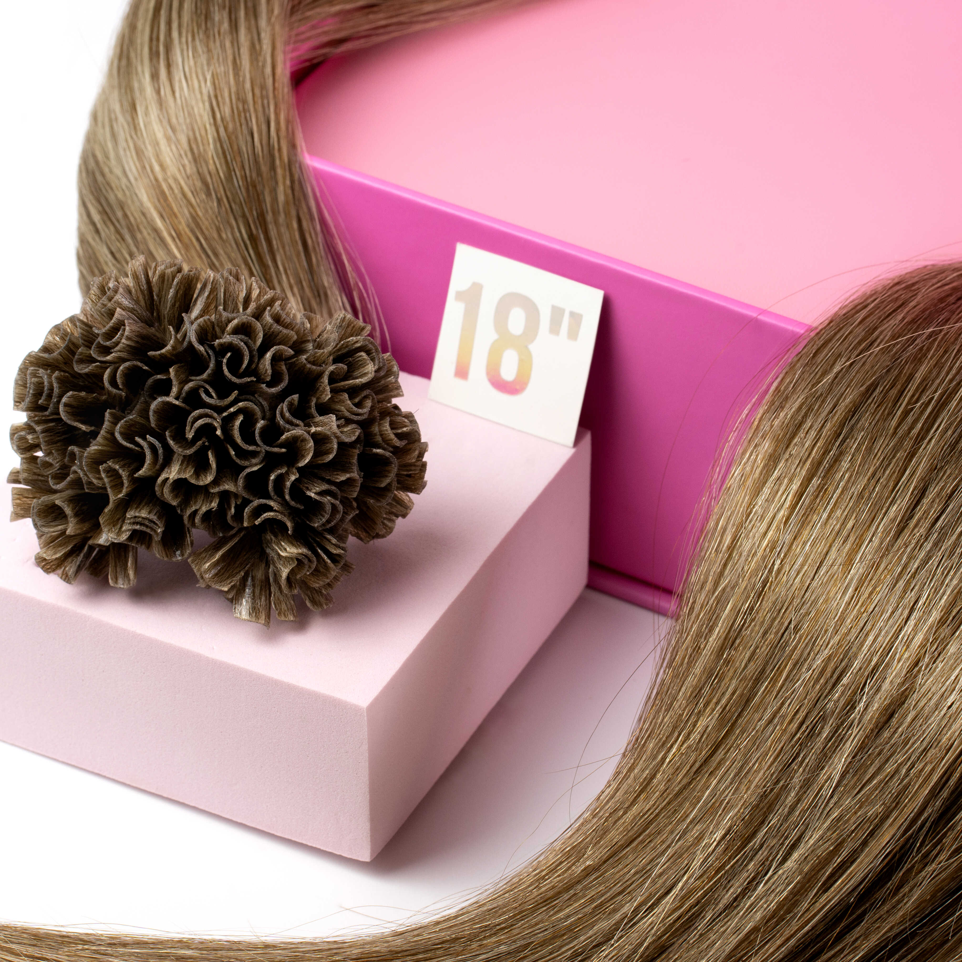 18" Nail Tip Hair Extensions Double Drawn SimplyHair