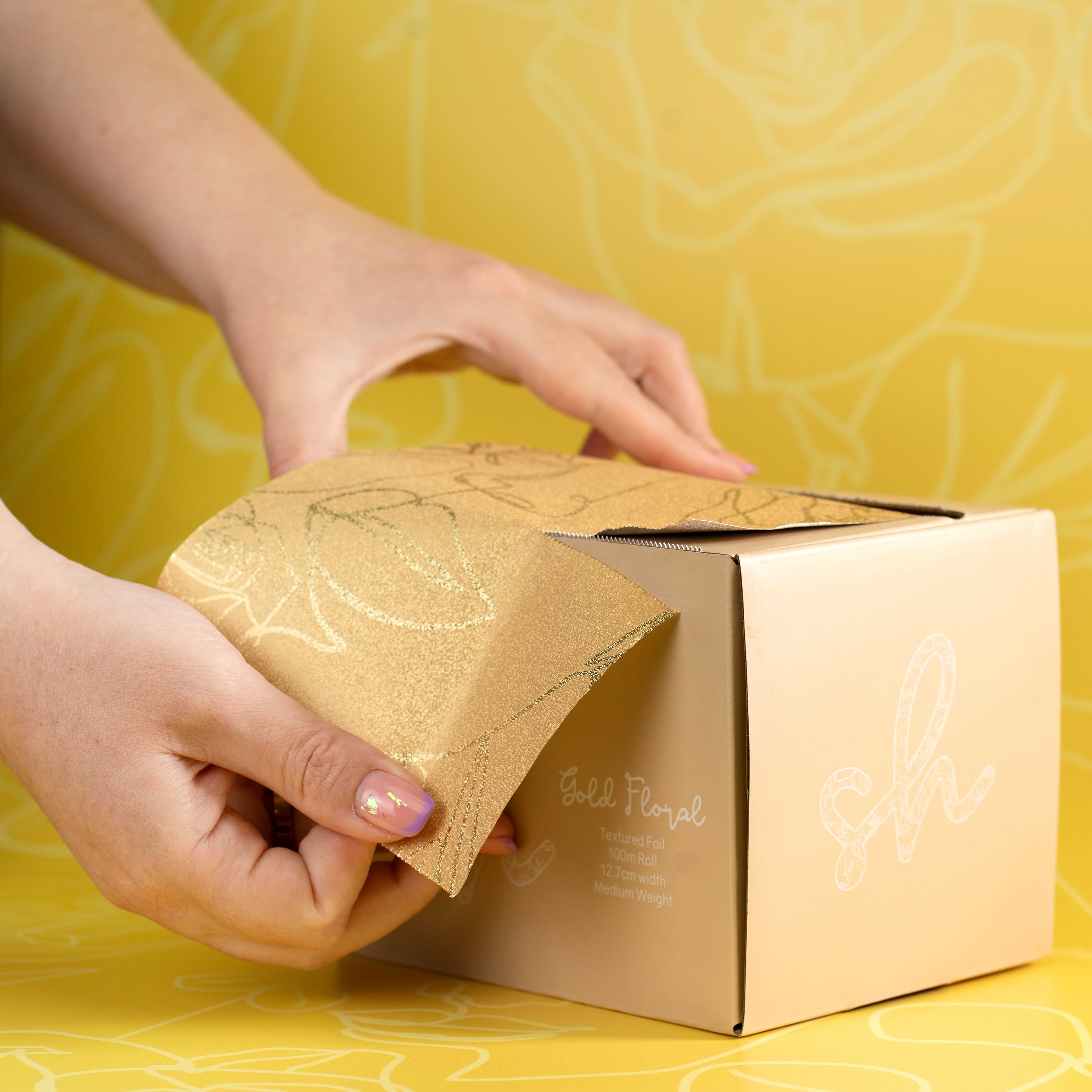 Gold Floral Foil On A Roll SimplyHair