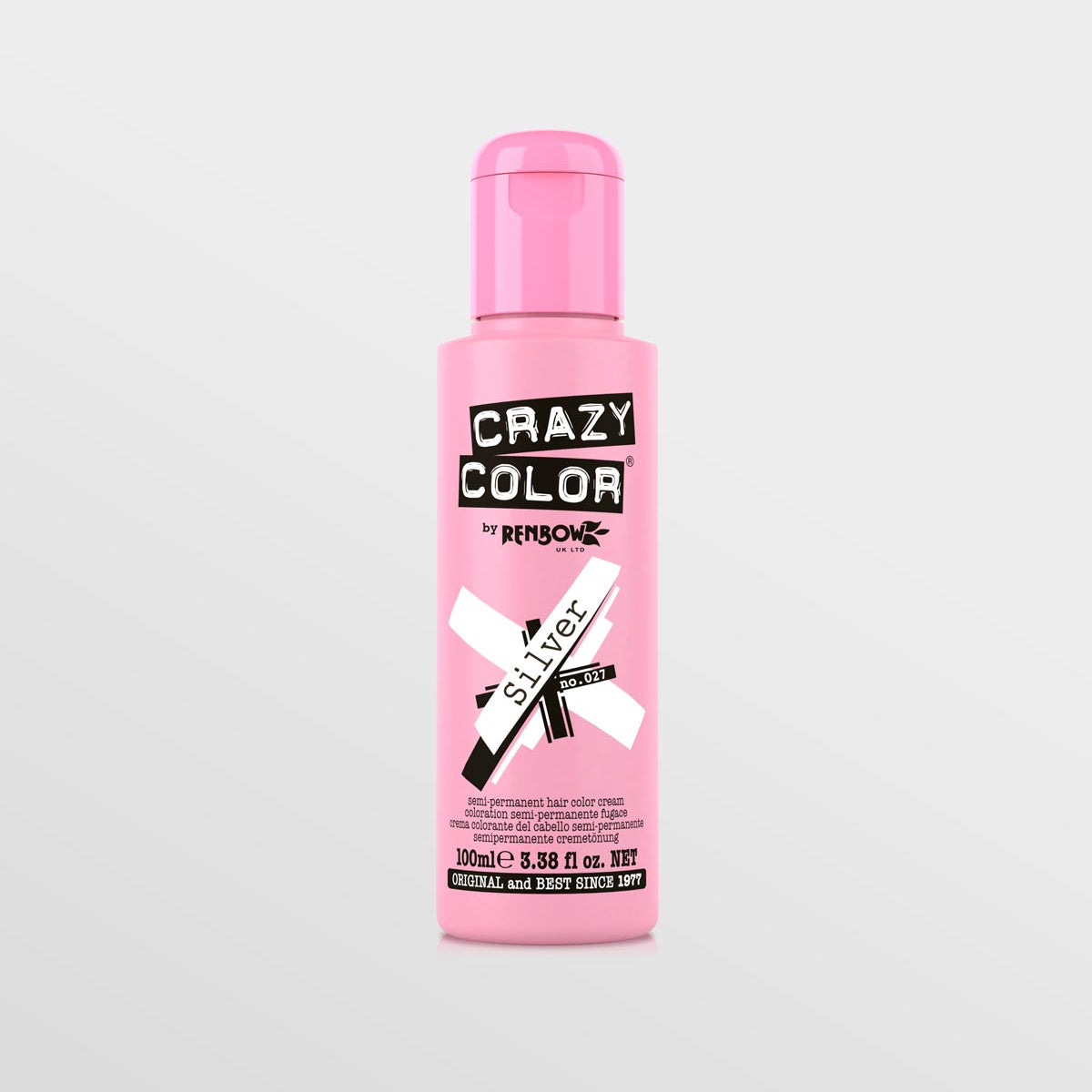 Crazy Colour Semi Permanent Hair Colour No 27 - Silver – SimplyHair