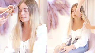 How To Blend A Grown Out Fringe With Hair Extensions
