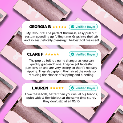 EXTRA Wide Textured Rose Gold Pop Up Foil