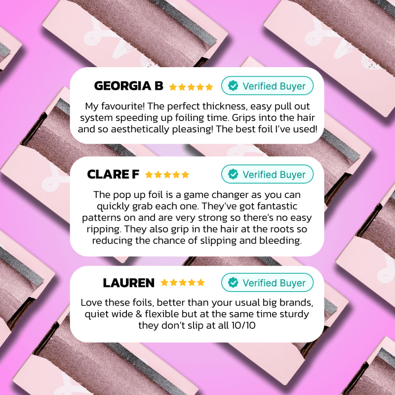 EXTRA Wide Textured Rose Gold Pop Up Foil