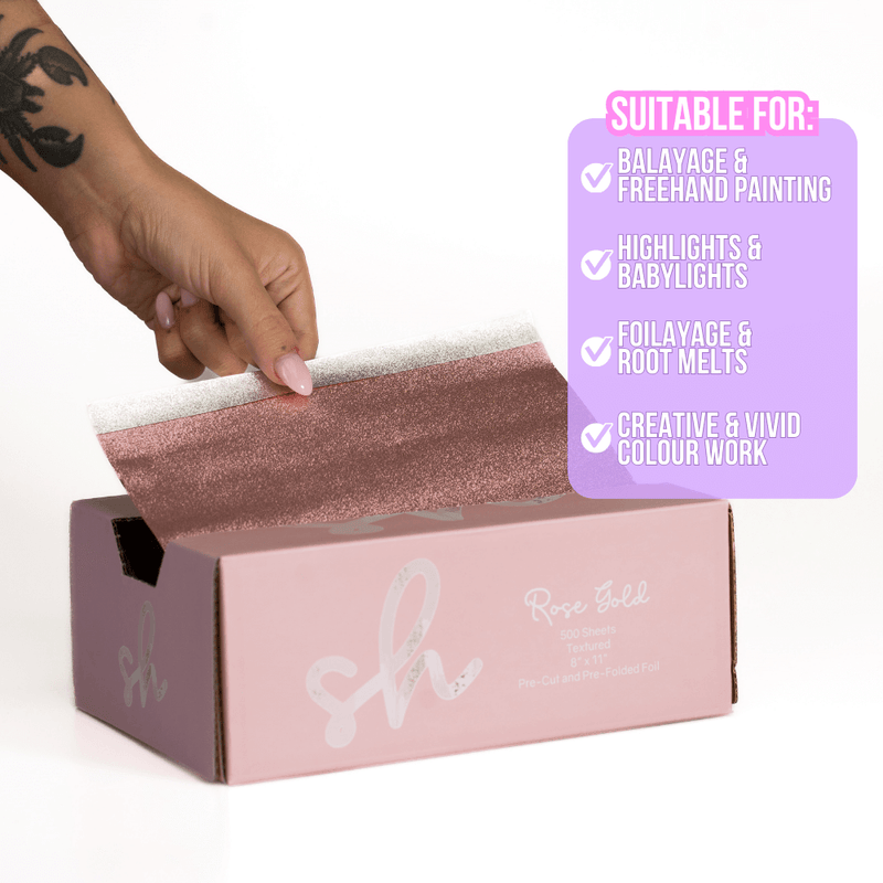 EXTRA Wide Textured Rose Gold Pop Up Foil