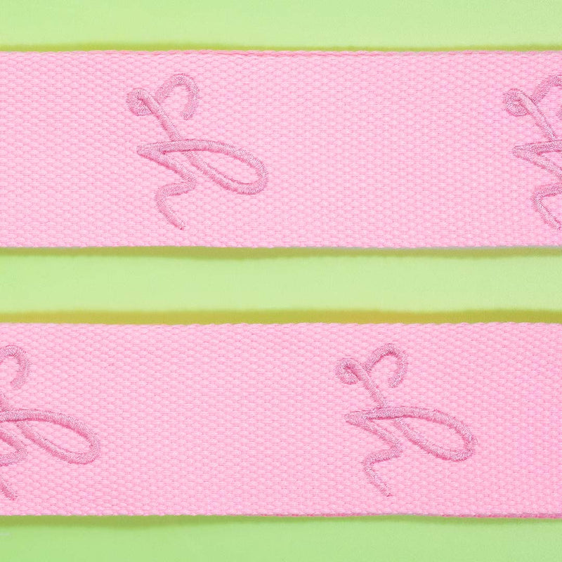 Baby Pink Woven Strap Set
