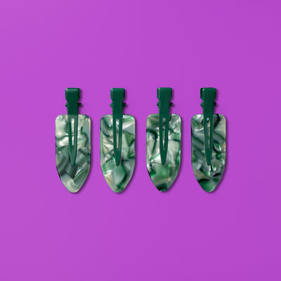 Sage Swirl Creaseless Clips