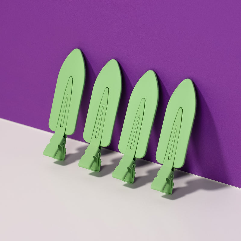 Green Matte Creaseless Clips