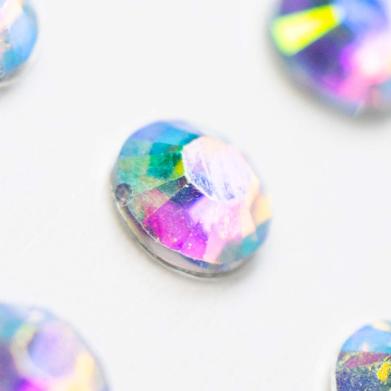 Iridescent AB Hair Gems