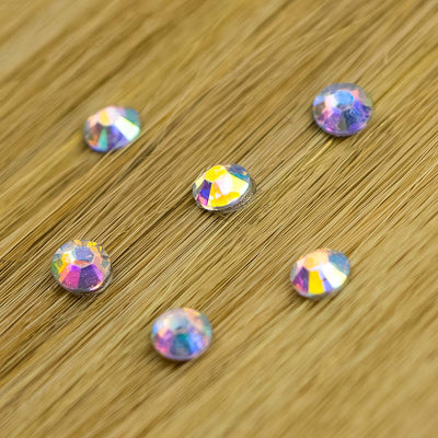 Iridescent AB Hair Gems