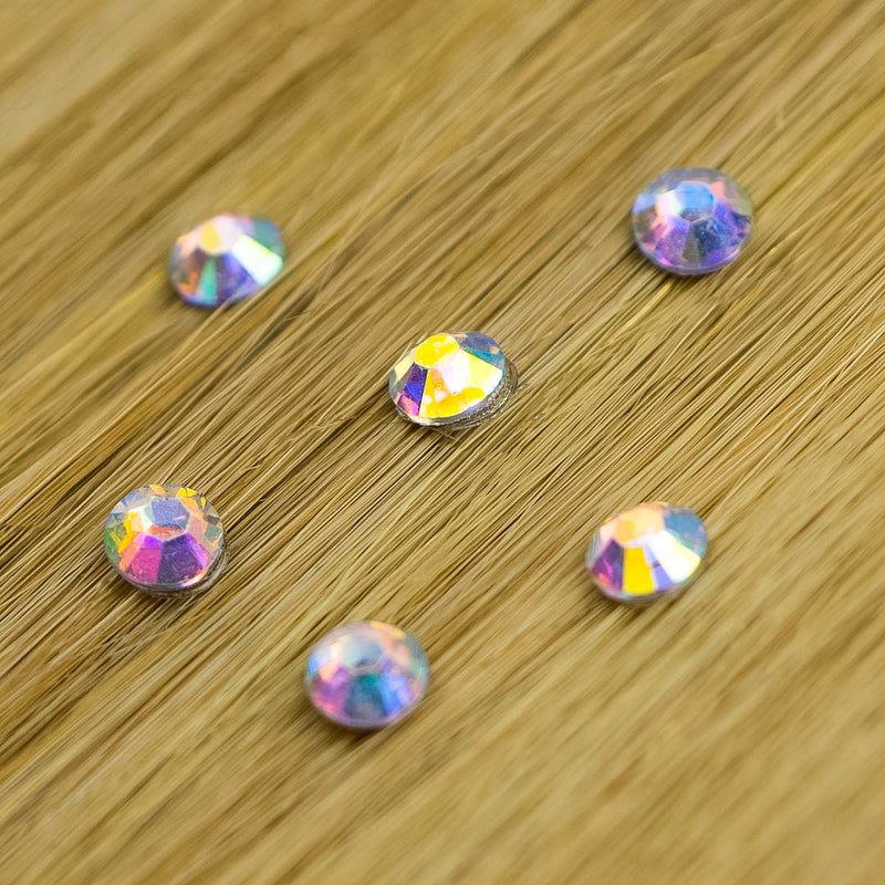 Iridescent AB Hair Gems