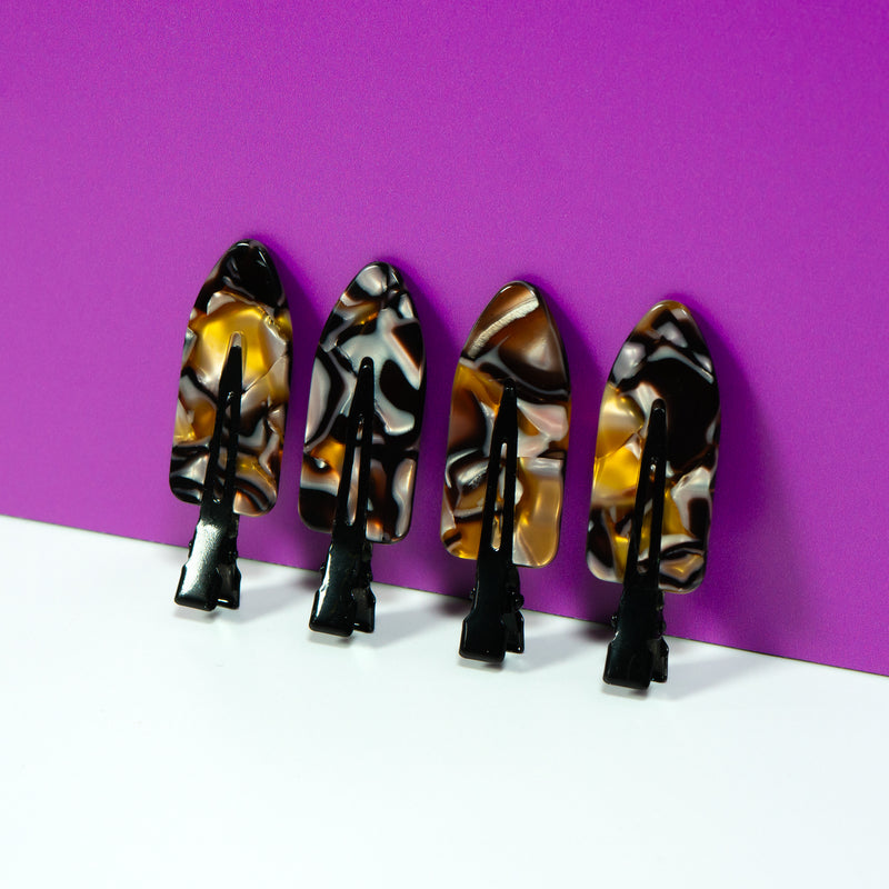 Caramel Smoke Creaseless Clips