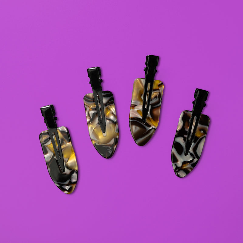 Caramel Smoke Creaseless Clips