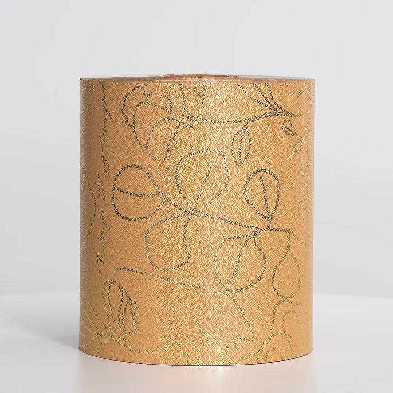 Gold Floral Foil On A Roll