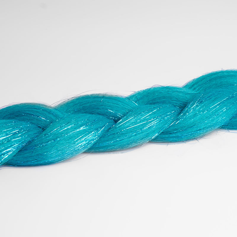 Teal & Tinsel Synthetic Jumbo Braid