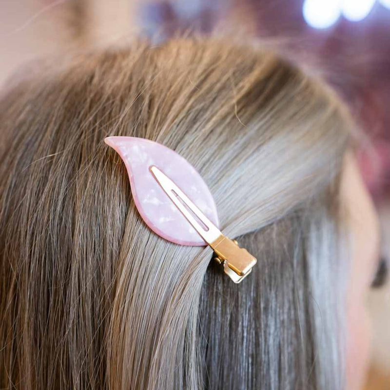 Pink Marble Creaseless Clips