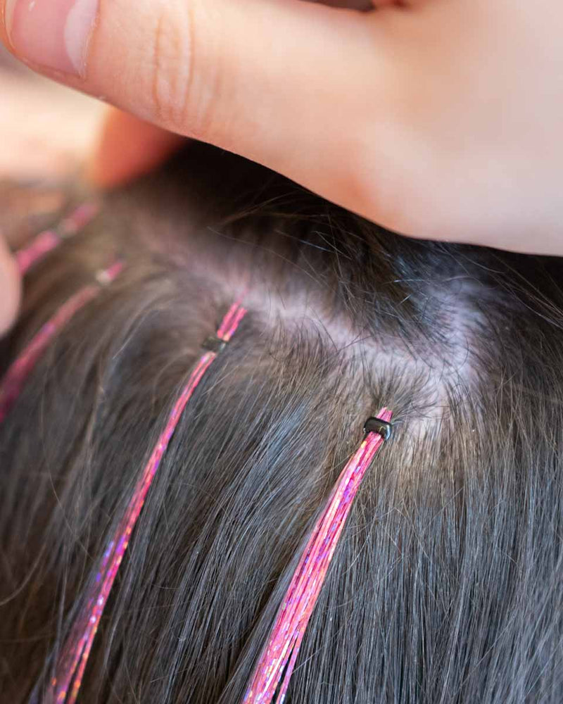 Pink Hair Tinsel