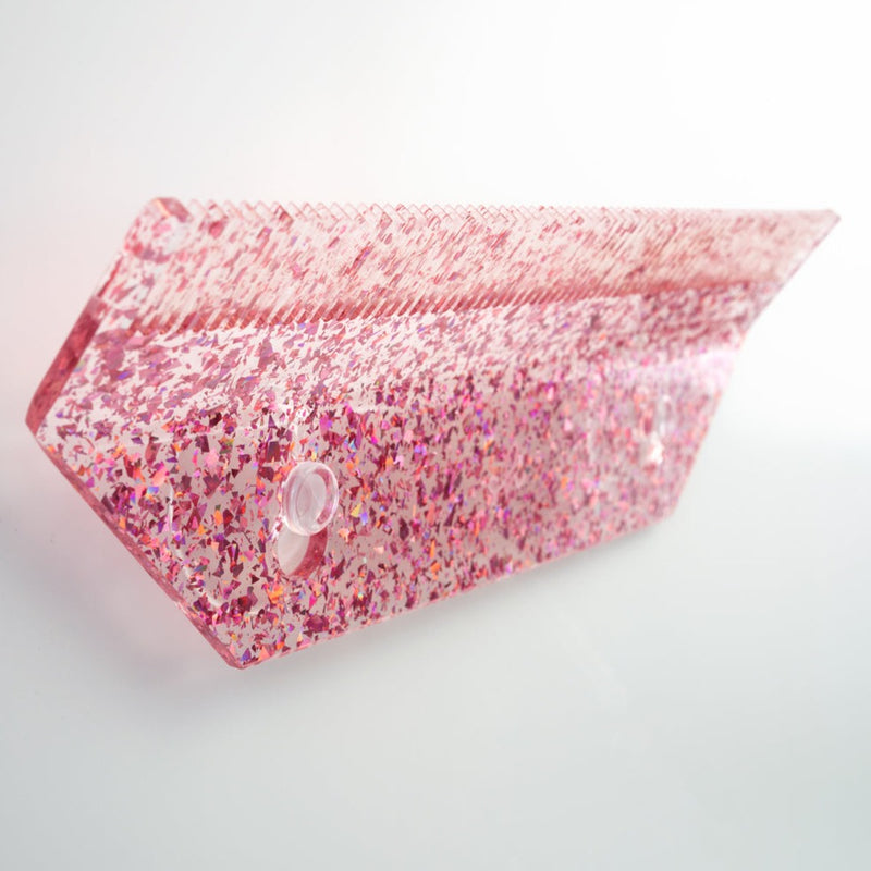 Pink Glitter Hair Extension Holder