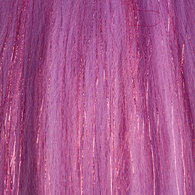 Lilac & Pink Tinsel Synthetic Jumbo Braid