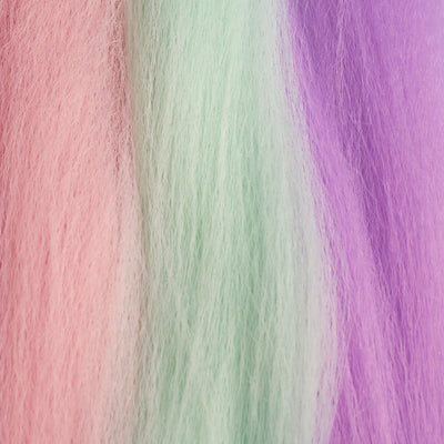 Lilac, Pink & Blue Synthetic Jumbo Braid