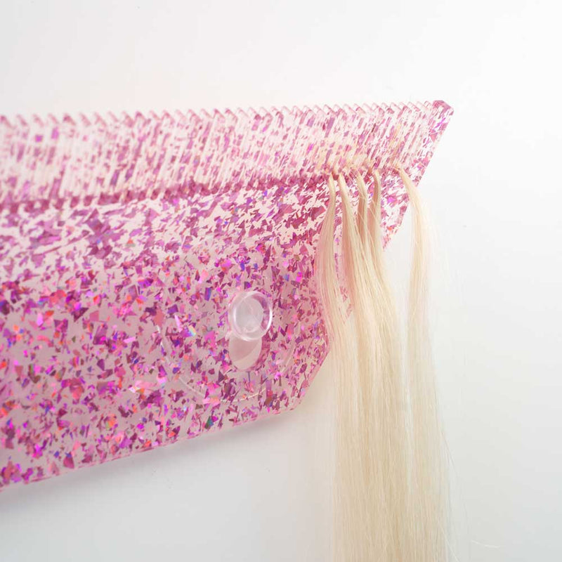 Purple Glitter Hair Extension Holder