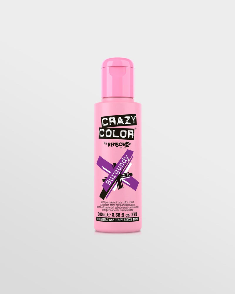 Crazy Color Semi Permanent Hair Colour No 61 - Burgundy