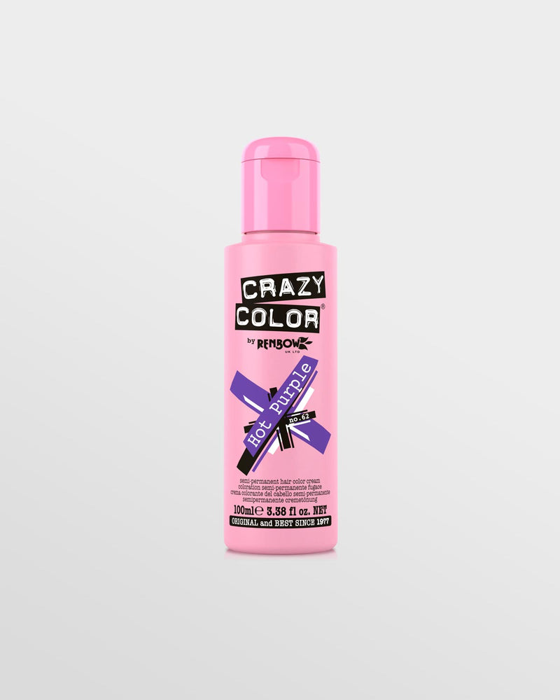 Crazy Color Semi Permanent Hair Colour No 62 - Hot Purple