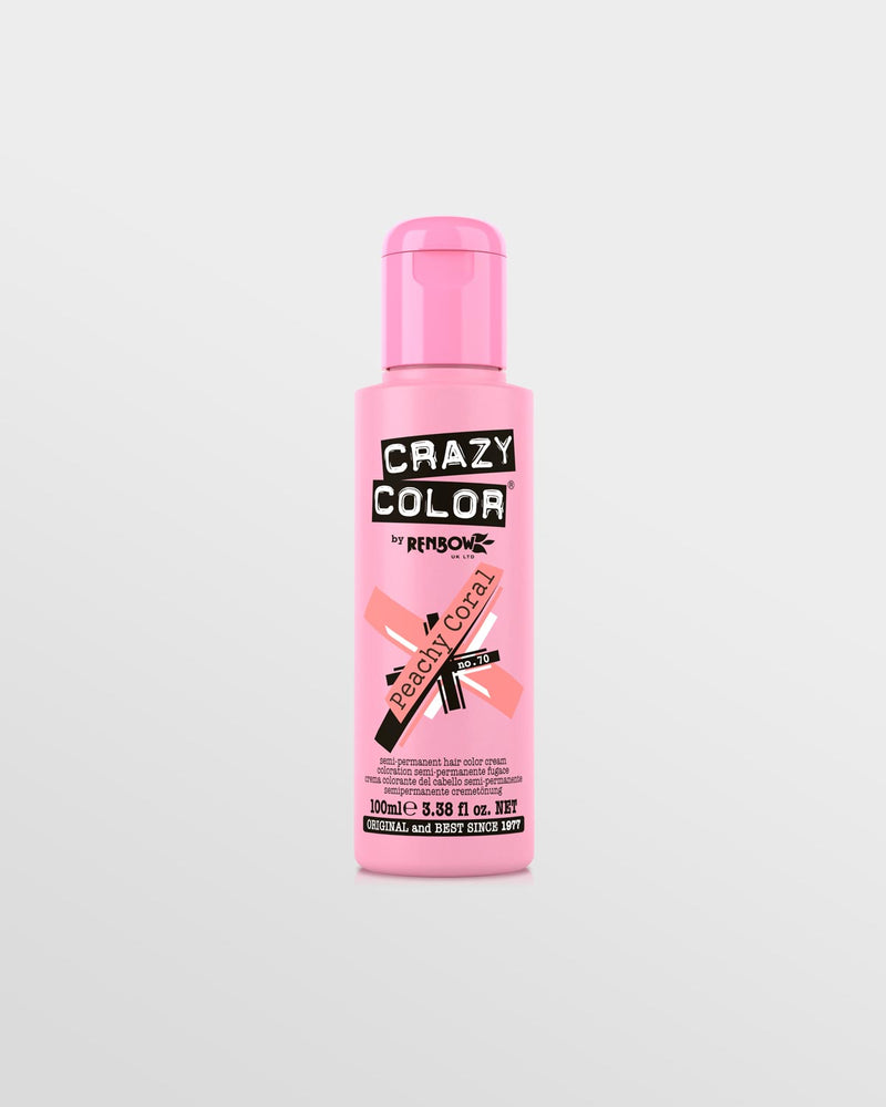 Crazy Color Semi Permanent Hair Colour No 70 - Peachy Coral