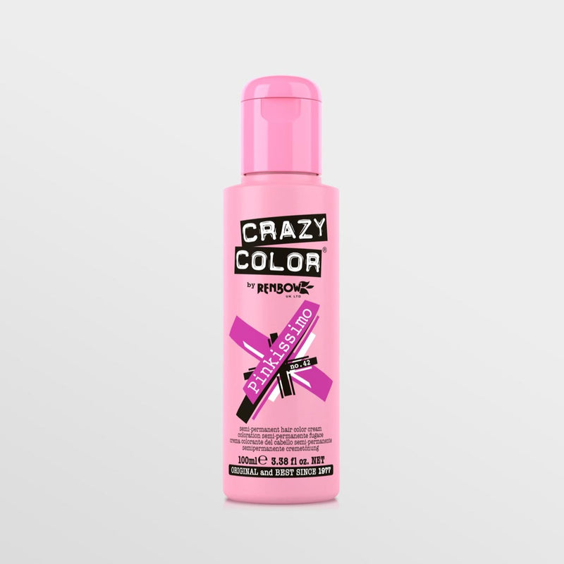 Crazy Color Semi Permanent Hair Colour No 42 - Pinkissimo
